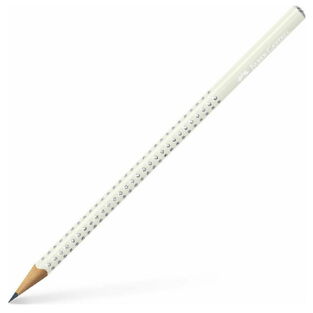 FABER CASTELL ΜΟΛΥΒΙ SPARKLE GRIP No2 ΛΕΥΚΟ 118226
