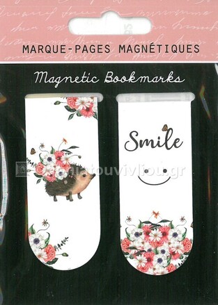 PICTURA ΜΑΓΝΗΤΙΚΟΙ ΣΕΛΙΔΟΔΕΙΚΤΕΣ SMILE ΣΚΑΝΤΖΟΧΟΙΡΟΣ ΜΕ ΛΟΥΛΟΥΔΙΑ 2τεμ 21132