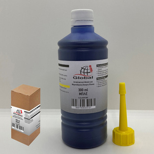 GLOBAL ΜΕΛΑΝΙ ΓΙΑ ΜΑΡΚΑΔΟΡΟ ΑΣΠΡΟΠΙΝΑΚΑ 300ml ΜΠΛΕ