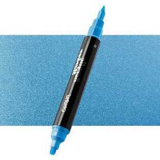 OHUHU ΑΚΡΥΛΙΚΟΣ ΜΑΡΚΑΔΟΡΟΣ ΜΕ ΔΙΠΛΗ ΜΥΤΗ NoΜ704 METALLIC BLUE ΜΕΤΑΛΛΙΚΟ ΜΠΛΕ