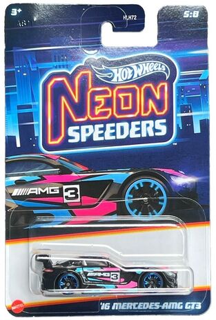 MATTEL HOT WHEELS NEON SPEEDERS AYTOKINHTAKI 16 MERCEDES AMG GT3 HLH72 / HRW79