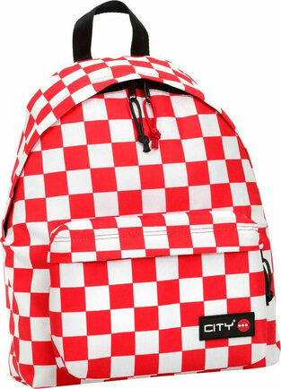 (ΠΡΟΣΦΟΡΑ -50%) LYC SAC CITY ΤΣΑΝΤΑ ΣΑΚΙΔΙΟ ΠΛΑΤΗΣ THE DROP CHECKERS RED ΚΟΚΚΙΝΟ 14617