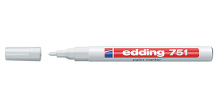 EDDING 751 ΜΑΡΚΑΔΟΡΟΣ ΑΝΕΞΙΤΗΛΟΣ ΛΑΔΙΟΥ PAINT MARKER ΛΕΥΚΟΣ 49