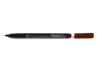 FABER CASTELL ΜΑΡΚΑΔΟΡΑΚΙ GRIP FINEPEN 87 ΚΑΦΕ 0.4mm 12310539