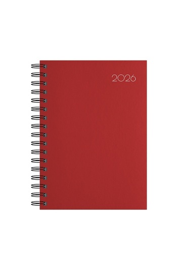 2026 ΗΜΕΡΟΛΟΓΙΟ ΗΜΕΡΗΣΙΟ ΣΠΙΡΑΛ 14x21cm TEMPUS ΚΟΚΚΙΝΟ 62013 (ΛΙΝΑΡΔΑΤΟΣ)