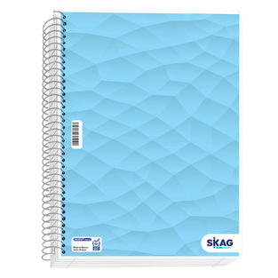 SKAG ΤΕΤΡΑΔΙΟ ΣΠΙΡΑΛ 17x25cm 3 ΘΕΜΑΤΩΝ UNIVERSITY LAMINATED ABSTRACT 90φ ΓΑΛΑΖΙΟ 231947
