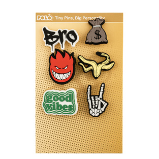 POLO ΔΙΑΚΟΣΜΗΤΙΚΑ PINS 6τεμ GOOD VIBES 917006SET 0000