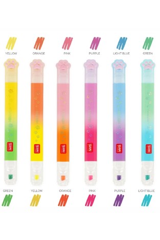 LEGAMI ΣΕΤ ΜΑΡΚΑΔΟΡΟΙ ΥΠΟΓΡΑΜΜΙΣΗΣ ΜΕ ΔΙΠΛΗ ΜΥΤΗ MEOW 6τεμ MHL0002