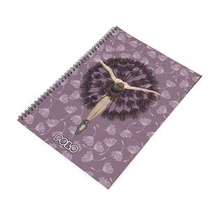 POLO ΤΕΤΡΑΔΙΟ ΣΠΙΡΑΛ A4 (21x29,7cm) 4 ΘΕΜΑΤΩΝ DESIGN BALLET 120φ 919011