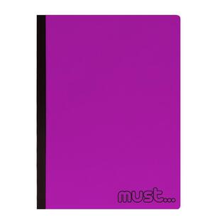 MUST ΤΕΤΡΑΔΙΟ FOLDI A4 (21x29,7cm) 3 ΘΕΜΑΤΩΝ ΡΙΓΕ (ΤΥΠΟΥ FLEX) 96φ ΜΩΒ 584672