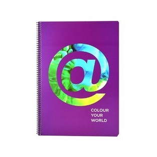 ΝΕΟΧΑΡΤ ΤΕΤΡΑΔΙΟ ΣΠΙΡΑΛ Α4 (21x29,7cm) 3 ΘΕΜΑΤΩΝ COLOUR YOUR WORLD 90φ ΜΩΒ 29732