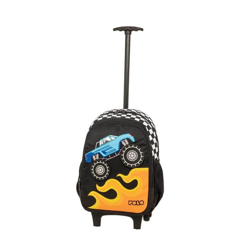 POLO ΣΧΟΛΙΚΗ ΤΣΑΝΤΑ ΣΑΚΙΔΙΟ TROLLEY ΤΡΟΛΕΙ ΝΗΠΙΑΓΩΓΕΙΟΥ BIBI MONSTER TRUCK 907076 8351