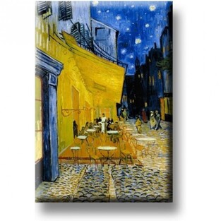 LANZFELD EDITIONS ΜΑΓΝΗΤΑΚΙ ΨΥΓΕΙΟΥ 8x5,5cm VAN GOGH CAFE TERRACE LAMF0033