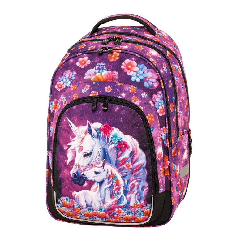 POLO ΣΧΟΛΙΚΗ ΤΣΑΝΤΑ ΣΑΚΙΔΙΟ ΠΛΑΤΗΣ ΔΗΜΟΤΙΚΟΥ GROWLY UNICORN 901058 8360
