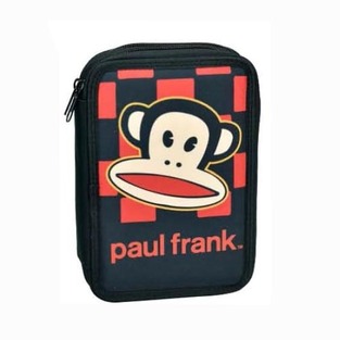 BACK ME UP PAUL FRANK  ΚΑΣΕΤΙΝΑ ΤΕΤΡΑΓΩΝΗ ΔΙΠΛΗ ΓΕΜΑΤΗ PARTY FEVER ΜΑΥΡΗ ΚΟΚΚΙΝΗ 34689100