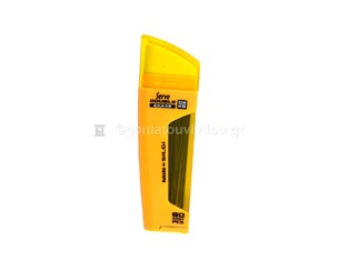 SERVE ΜΥΤΕΣ ΓΙΑ ΜΗΧΑΝΙΚΟ ΜΟΛΥΒΙ ΚΑΙ ΓΟΜΑ DOUBLE ERASE 0.5mm 2Β 80τεμ ΚΙΤΡΙΝΟ P150301