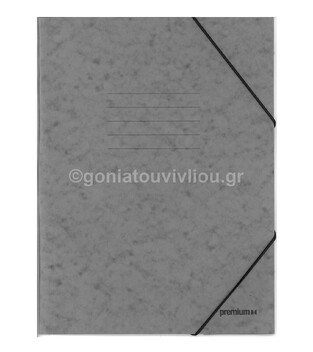 ΝΕΟΧΑΡΤ MINIMAL PRESPAN PREMIUM ΝΤΟΣΙΕ ΜΕ ΛΑΣΤΙΧΟ 25x35cm ΓΚΡΙ ΑΝΘΡΑΚΙ 12813