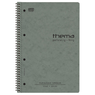 SPECIAL BY TYPOTRUST ΤΕΤΡΑΔΙΟ ΣΠΙΡΑΛ THEMA ΠΕΡΦΟΡΕ ΜΕ ΤΡΥΠΕΣ ΠΡΕΣΠΑΝ A4 (21x29,7cm) 2 ΘΕΜΑΤΩΝ 60φ ΓΚΡΙ