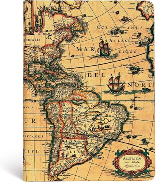 PAPERBLANKS HARDCOVER ΣΗΜΕΙΩΜΑΤΑΡΙΟ MIDI (13x18cm) WESTERN HEMISPHERE LINED (ΡΙΓΕ) PB52982