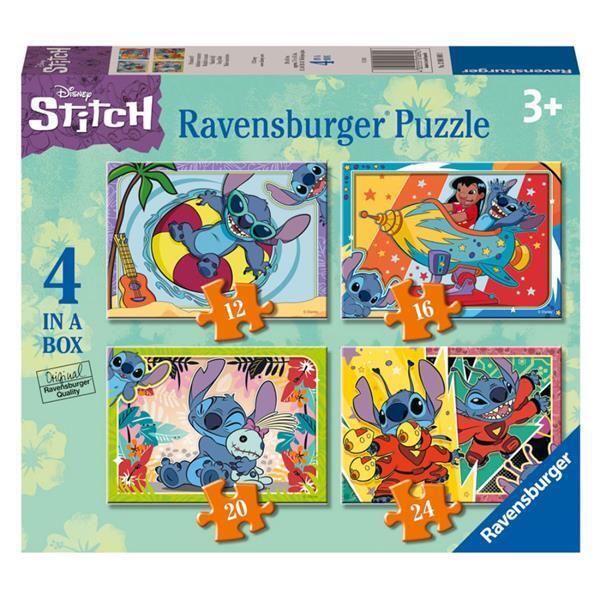 RAVENSBURGER ΠΑΖΛ 4 ΣΕ 1 (12 / 16 / 20 / 24τεμ) DISNEY STITCH 120010692