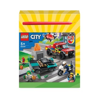 LEGO CITY FIRE RESCUE POLICE CHASE ΜΕ ΔΩΡΟ ΛΑΜΠΑΔΑ 60319