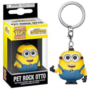 FUNKO POCKET POP MINIONS THE RISE OF GRU PET ROCK OTTO VINYL FIGURE KEYCHAIN