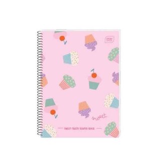 INTERDRUK ΤΕΤΡΑΔΙΟ ΣΠΙΡΑΛ 17x25cm 3 ΘΕΜΑΤΩΝ 90φ SWEET SMELL ΓΛΥΚΑ