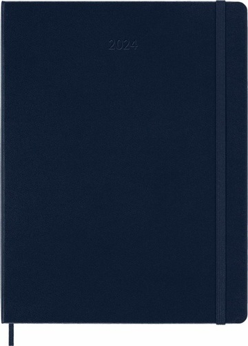2024 ΗΜΕΡΟΛΟΓΙΟ MOLESKINE XLARGE (19x25cm) HARD COVER SAPRHIRE BLUE WEEKLY DIARY PLANNER (ΕΒΔΟΜΑΔΙΑΙΟ ΗΜΕΡΟΛΟΓΙΟ ΕΤΟΥΣ)