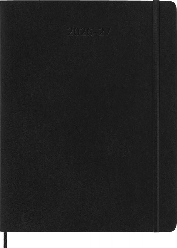 2026 2027 ΗΜΕΡΟΛΟΓΙΟ MOLESKINE XLARGE (19x25cm) SOFT COVER BLACK WEEKLY DIARY (ΕΒΔΟΜΑΔΙΑΙΟ ΗΜΕΡΟΛΟΓΙΟ 18ΜΗΝΟ)