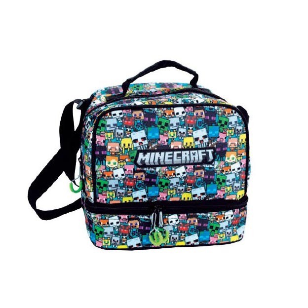 GIM ΤΣΑΝΤΑΚΙ ΦΑΓΗΤΟΥ ΟΒΑΛ MINECRAFT CHIBI 316 04220