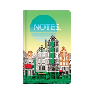 LASTVA ΣΗΜΕΙΩΜΑΤΑΡΙΟ ΒΙΒΛΙΟΔΕΤΗΜΕΝΟ A6 10,5x14,8cm 96φ CITY AMSTERDAM 33237