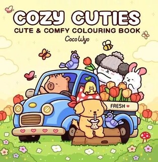 COZY CUTIES CUTE AND COMFY COLOURING BOOK (WYO)