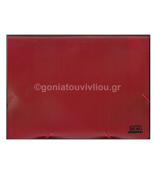 SKAG SYSTEMS ΓΡΑΜΜΑΤΙΟΘΗΚΗ ΝΤΟΣΙΕ ΦΥΣΑΡΜΟΝΙΚΑ A4 (21x29,7cm) ΜΕ ΛΑΣΤΙΧΟ 13 ΘΕΣΕΙΣ ΚΟΚΚΙΝΟ