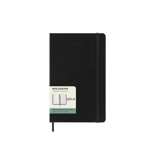 2023 2024 ΗΜΕΡΟΛΟΓΙΟ MOLESKINE LARGE (13x21cm) HARD COVER BLACK WEEKLY DIARY (ΕΒΔΟΜΑΔΙΑΙΟ ΗΜΕΡΟΛΟΓΙΟ 18ΜΗΝΟ)