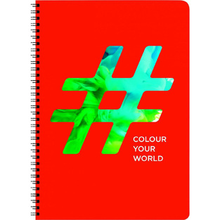 ΝΕΟΧΑΡΤ ΤΕΤΡΑΔΙΟ ΣΠΙΡΑΛ Α4 (21x29,7cm) 3 ΘΕΜΑΤΩΝ COLOUR YOUR WORLD 90φ ΚΟΚΚΙΝΟ 29732