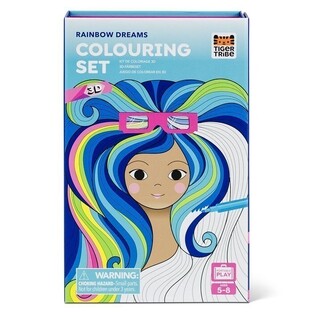 TIGER TRIBE COLOURING SET ΣΕΤ ΔΡΑΣΤΗΡΙΟΤΗΤΩΝ 3D RAINBOW DREAMS 20206