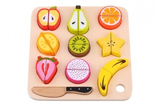 TOOKY TOY ΞΥΛΙΝΑ ΣΦΗΝΩΜΑΤΑ ΦΡΟΥΤΑ ΚΑΙ ΔΙΣΚΟΣ ΚΟΠΗΣ TL040