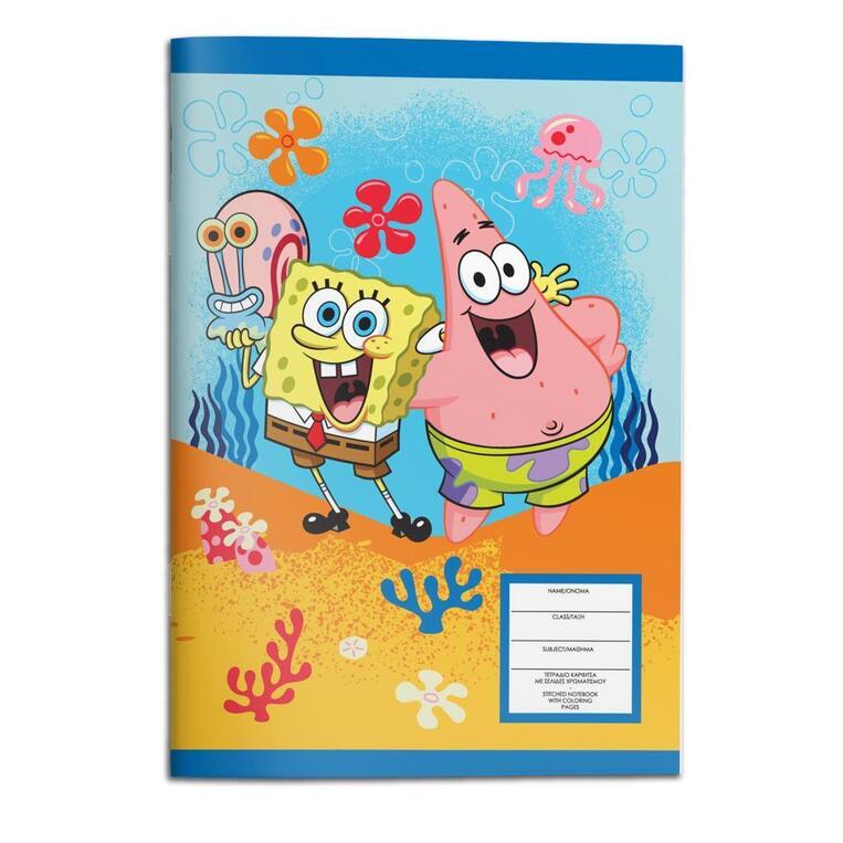 ΤΕΤΡΑΔΙΟ ΚΑΡΦΙΤΣΑ 17x25cm 40φ SPONGEBOB 483173