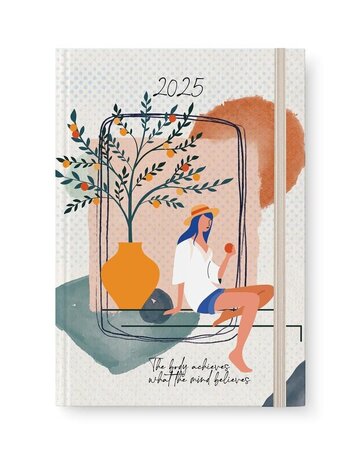 2025 ΗΜΕΡΟΛΟΓΙΟ ΗΜΕΡΗΣΙΟ 10x14cm WELLNESS a THE BODY ACHIEVES ΜΕ ΛΑΣΤΙΧΟ ΚΑΙ ΣΤΥΛΟΘΗΚΗ 52051 (ΛΙΝΑΡΔΑΤΟΣ)