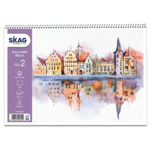 SKAG ΜΠΛΟΚ ΑΚΟΥΑΡΕΛΑΣ ΕΠΟΧΕΣ No2 20x30cm 15φ 250gr 256919