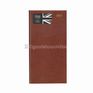 2027 ΗΜΕΡΟΛΟΓΙΟ ΑΤΖΕΝΤΑ LETTS ΕΒΔΟΜΑΔΙΑΙΟ 9x17cm LEGACY SLIM TAN 27081652