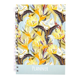 ΣΗΜΕΙΩΜΑΤΑΡΙΟ ΣΠΙΡΑΛ PLANNER 17x24cm 100φ ΓΚΡΙ ΛΟΥΛΟΥΔΙΑ 582346