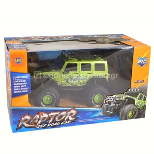LUNA TOYS RAPTOR OFF ROAD CAR ΤΗΛΕΚΑΤΕΥΘΥΝΟΜΕΝΟ ΑΥΤΟΚΙΝΗΤΟ ΜΕ ΦΩΣ ΠΡΑΣΙΝΟ 622898