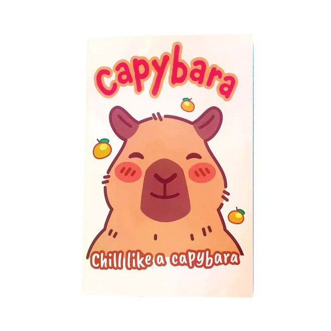 GIM ΤΕΤΡΑΔΙΟ ΚΑΡΦΙΤΣΑ 17x25cm 40φ CAPYBARA CHILL ΜΠΕΖ 300 17400