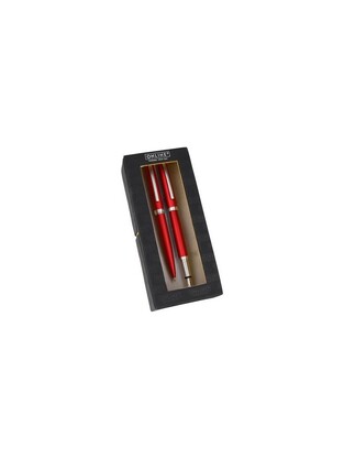 ONLINE ΣΕΤ ΣΤΥΛΟ ΚΑΙ ΠΕΝΑ ELEGANZA SATIN RED ΚΟΚΚΙΝΟ 34647