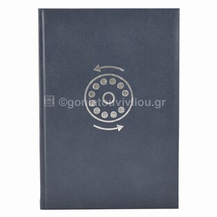 ΕΥΡΕΤΗΡΙΟ ΤΗΛΕΦΩΝΩΝ 17x25cm ALL TIMES ΔΕΡΜΑΤΙΝΗ 96φ ΓΚΡΙ 2007002 (THE WRITING FIELDS)