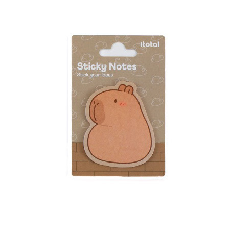 I TOTAL ΑΥΤΟΚΟΛΛΗΤΑ ΧΑΡΤΑΚΙΑ ΣΗΜΕΙΩΣΕΩΝ CAPYBARA ΚΑΦΕ XL3102P