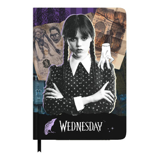 ERIK ΣΗΜΕΙΩΜΑΤΑΡΙΟ ΒΙΒΛΙΟΔΕΤΗΜΕΝΟ ΜΕ ΛΑΣΤΙΧΟ WEDNESDAY A5 14,8x21cm ΜΕ ΤΕΛΕΙΕΣ 96φ CPA5034