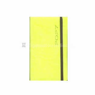 2027 ΗΜΕΡΟΛΟΓΙΟ ΗΜΕΡΗΣΙΟ ΥΠΟΚΙΤΡΙΝΟ 9x15cm FUNKY FLEXY ΛΑΧΑΝΙ ΜΕ ΛΑΣΤΙΧΟ 44 (ΠΛΑΝΟΓΡΑΜΜΑ)