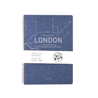 CLAIREFONTAINE ΤΕΤΡΑΔΙΟ ΣΠΙΡΑΛ A4 (21x29,7cm) 1 ΘΕΜΑΤΟΣ JEANS METRO LONDON 74φ